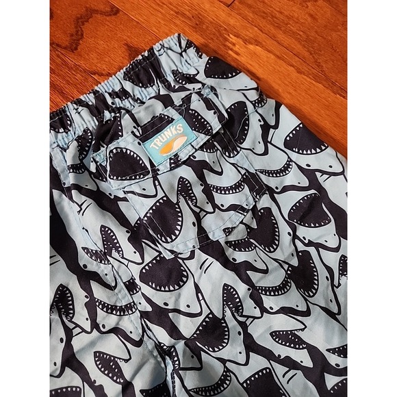 Trunks Surf And Swim CO. Shark Blue Shorts and Shirt Size XL YOUTH Sanro Short - Picture 7 of 8